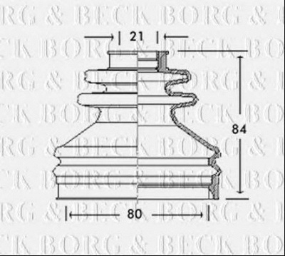 BORG & BECK bcb2699 -  Пыльник, приводной вал